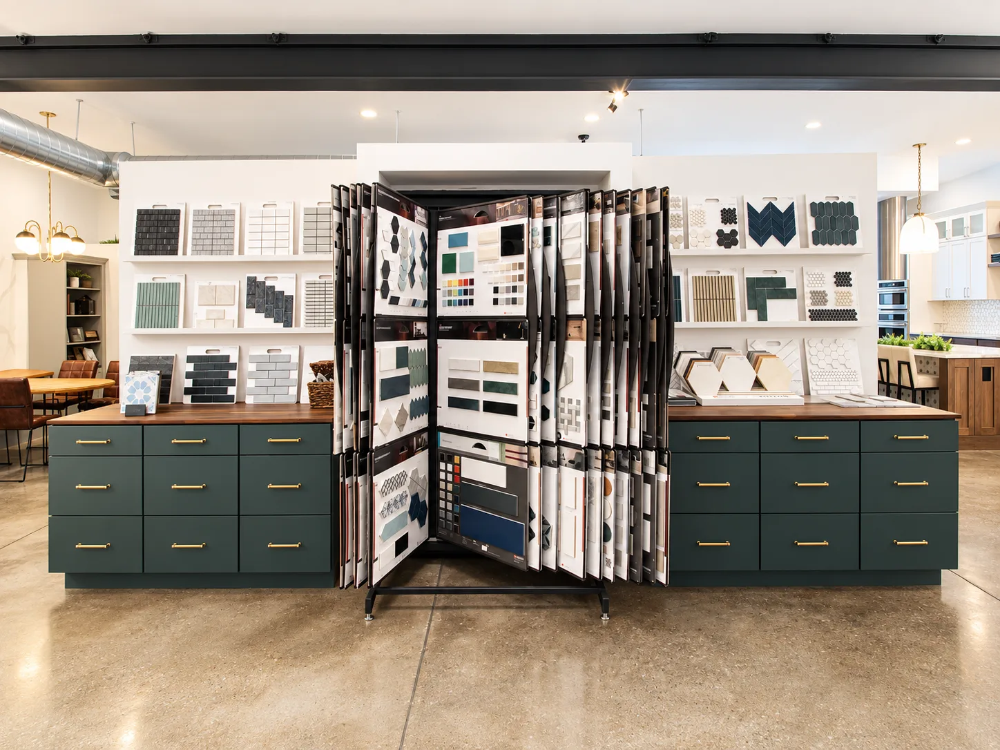 Material selections at the dRemodeling showroom