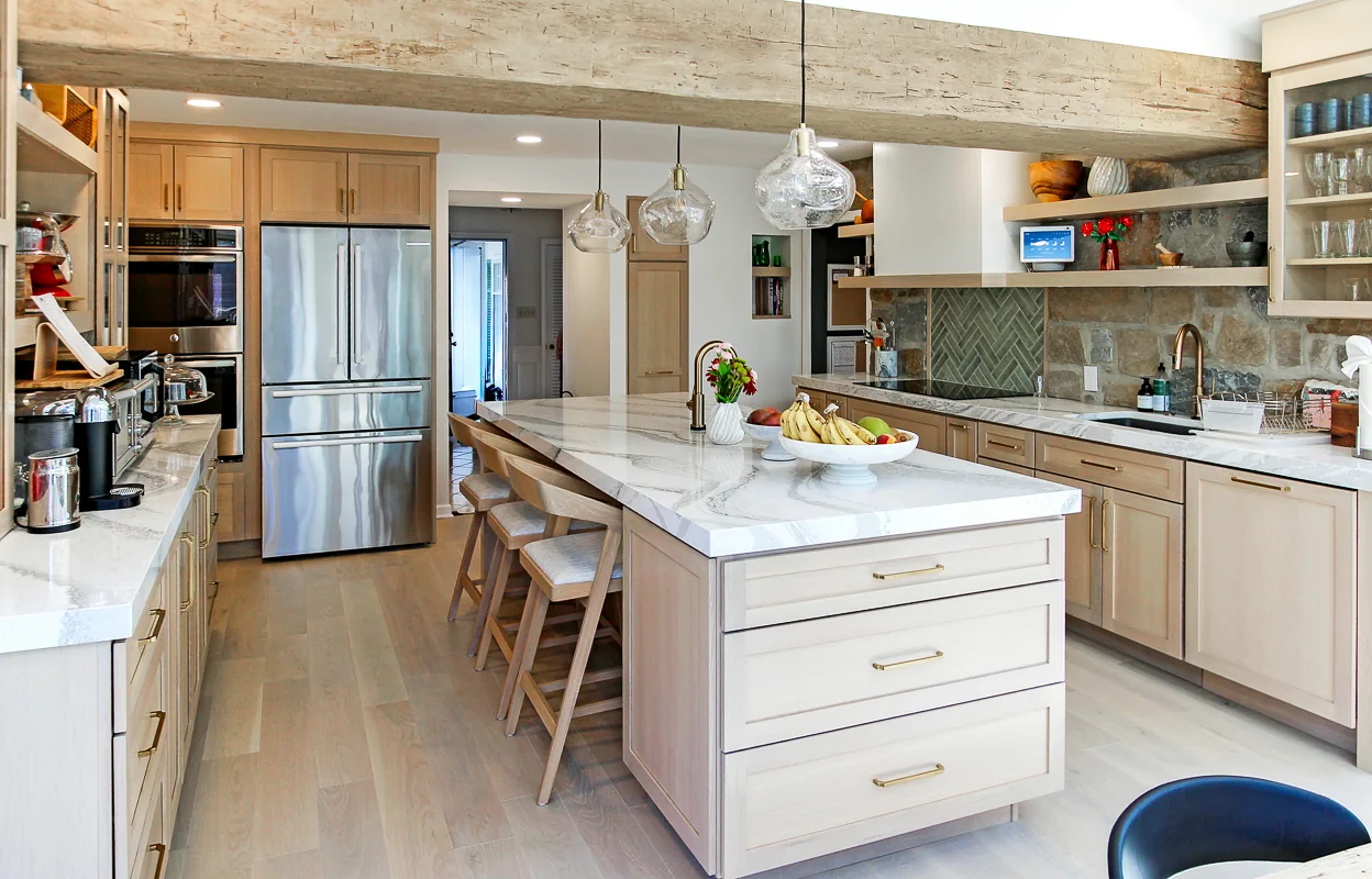 Warm, Natural Kitchen - Newtown Square
