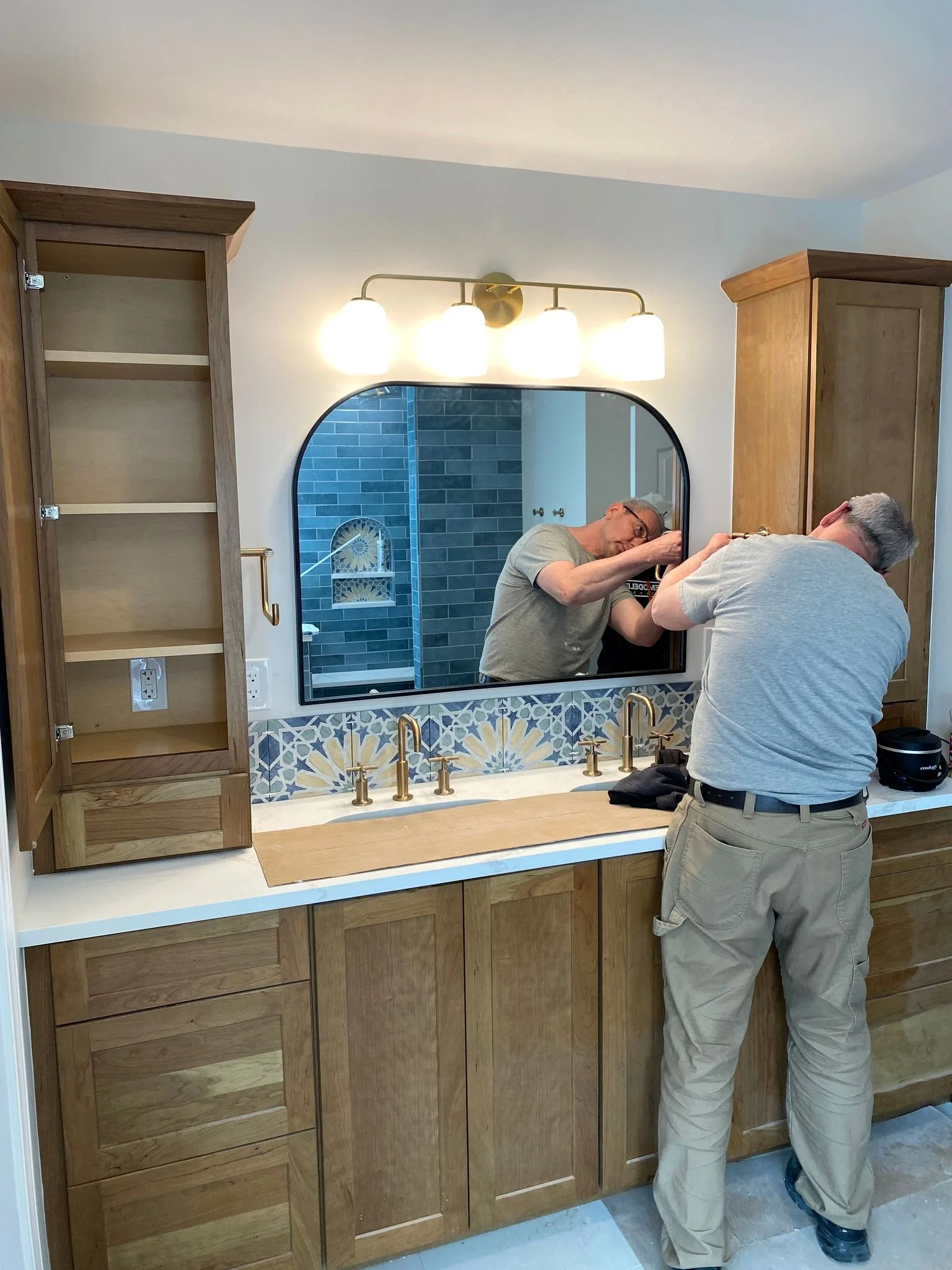 dRemodeling craftsmanship during installation.