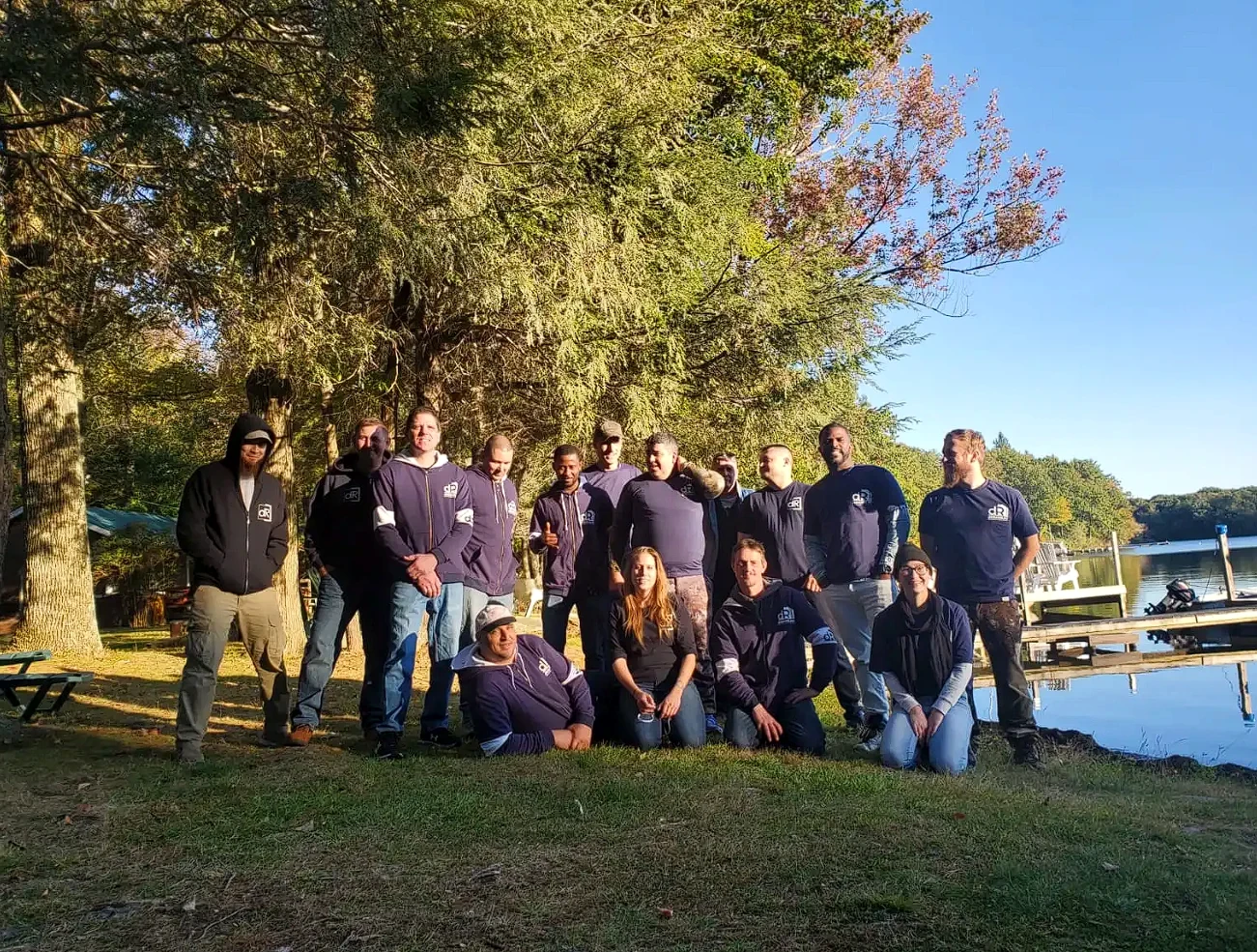 dRemodeling team retreat group portrait