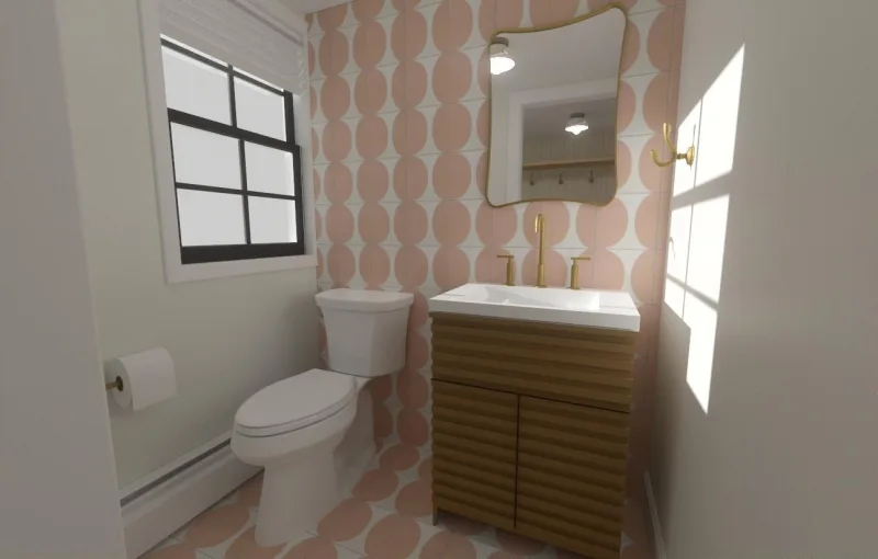 Unique Powder Room Remodel in Philadelphia | Pattern & Personality