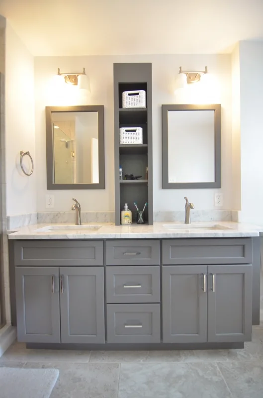 Classic Bath with Grey Vanity in Media PA