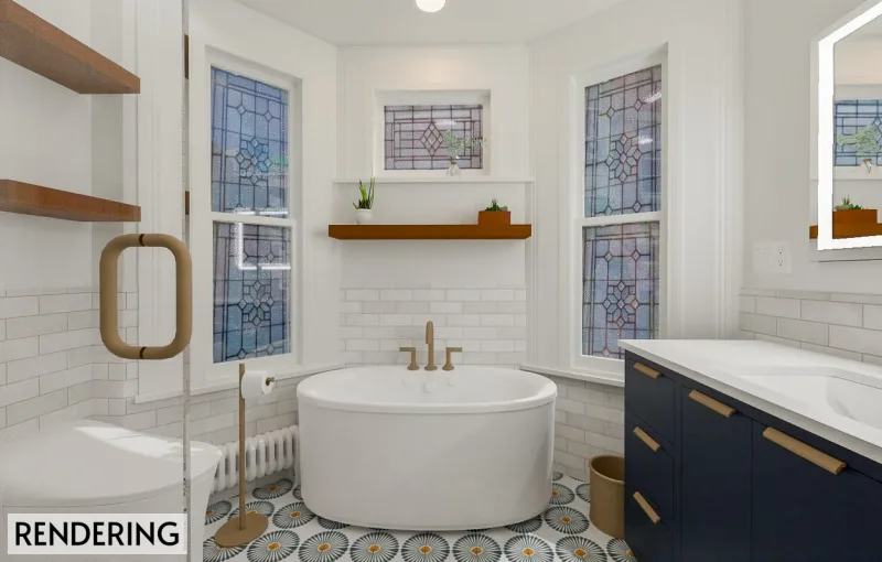 Freestanding Focus: Master Bathroom Remodel | Philadelphia