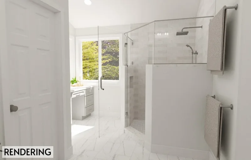 Modern Primary Bathroom Remodel | Lafayette Hill, PA