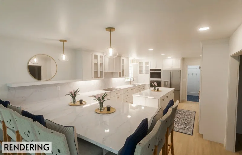 Bright Modern Kitchen Remodel in Ambler, PA | Cream & Quartz Design